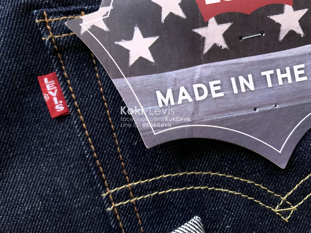 Lot 505 ริมแดง ผ้าดิบ Made in USA