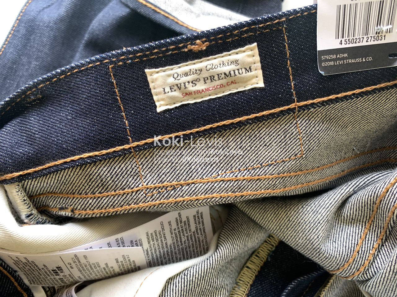 Lot 505 ริมแดง ผ้าดิบ Made in USA