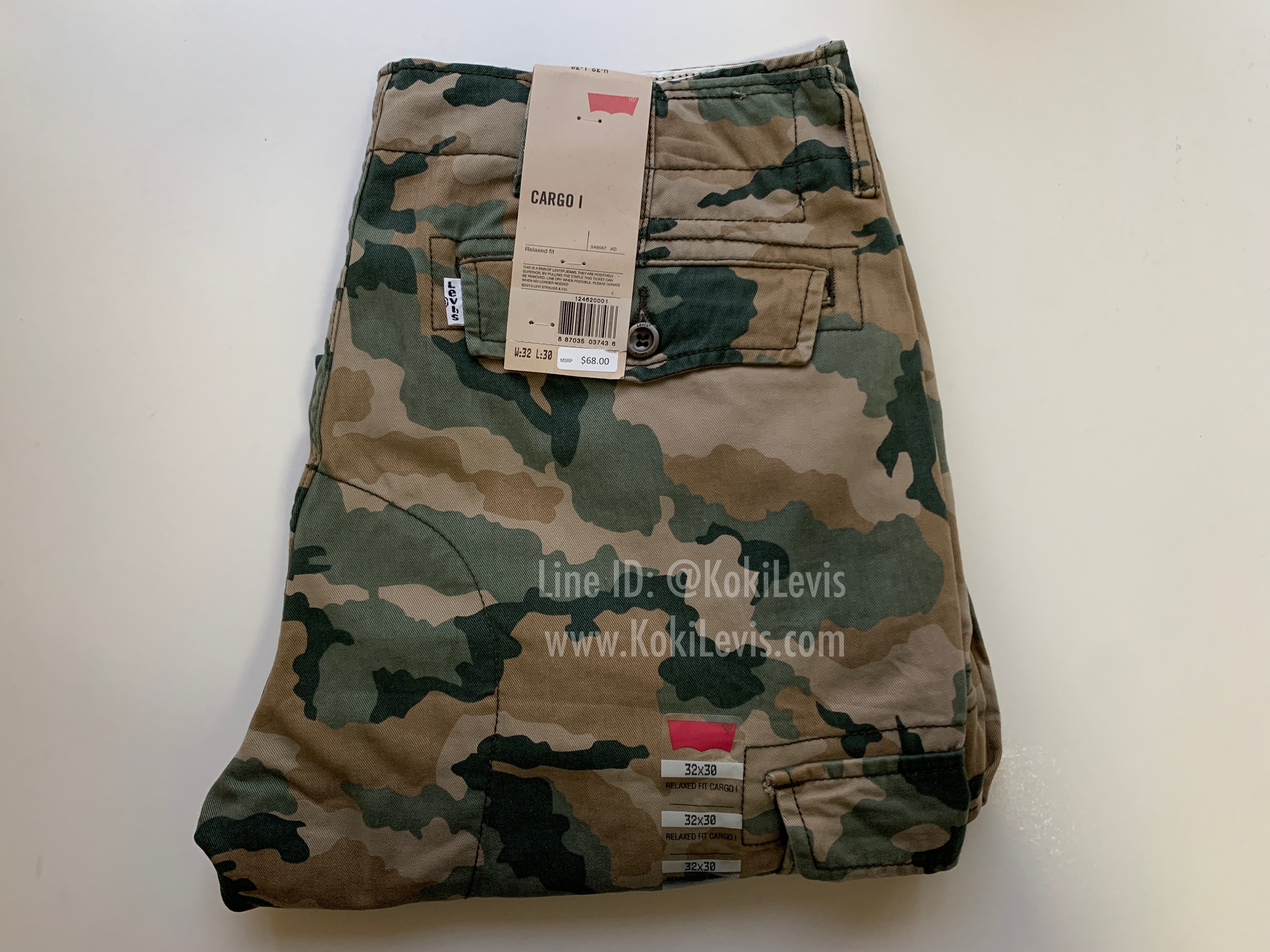 กางเกงลายพราง Levi's Cargo Pants