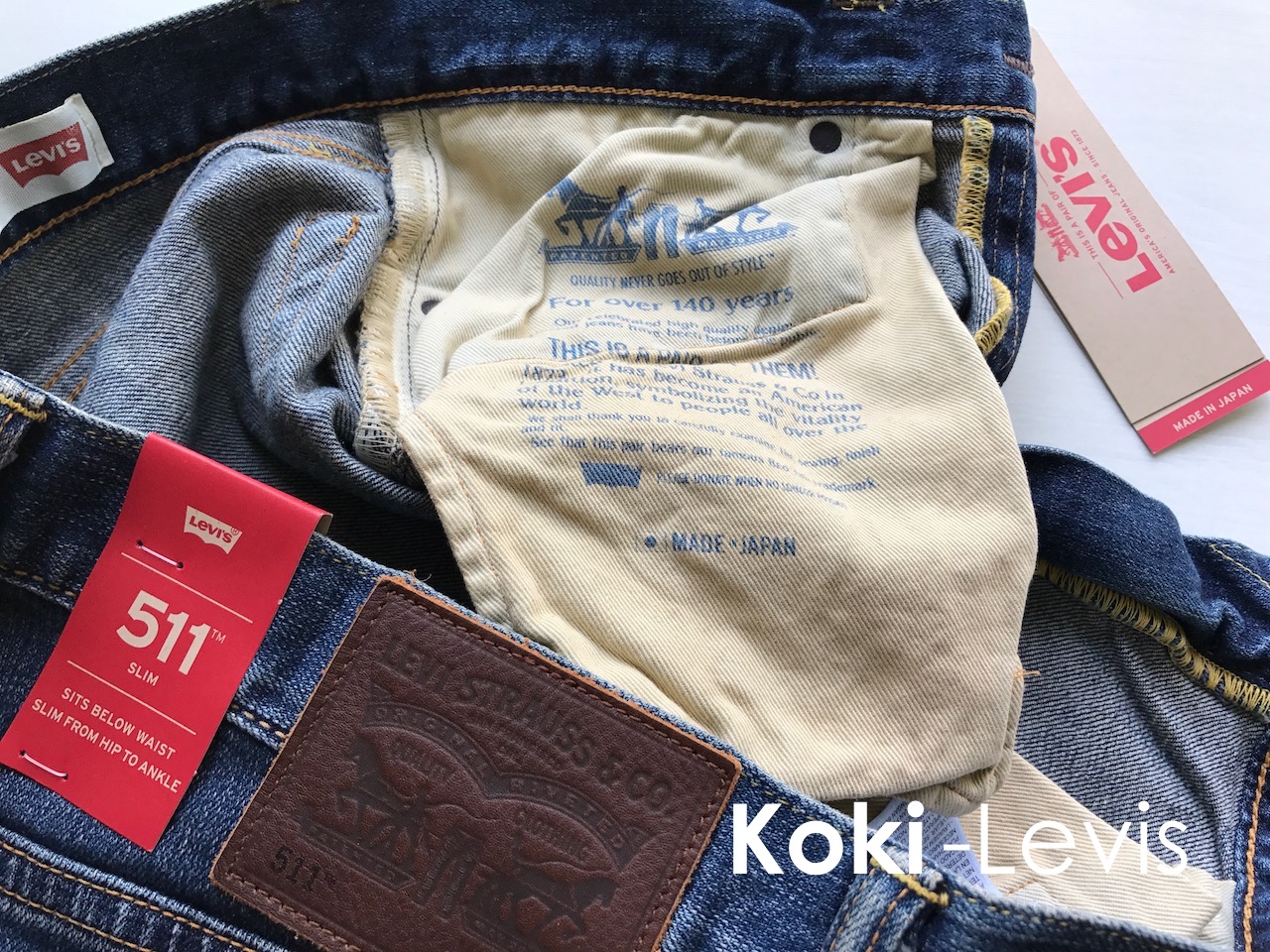 Levi's 511 ริมน้ำเงิน Made in Japan KokiLevis.com