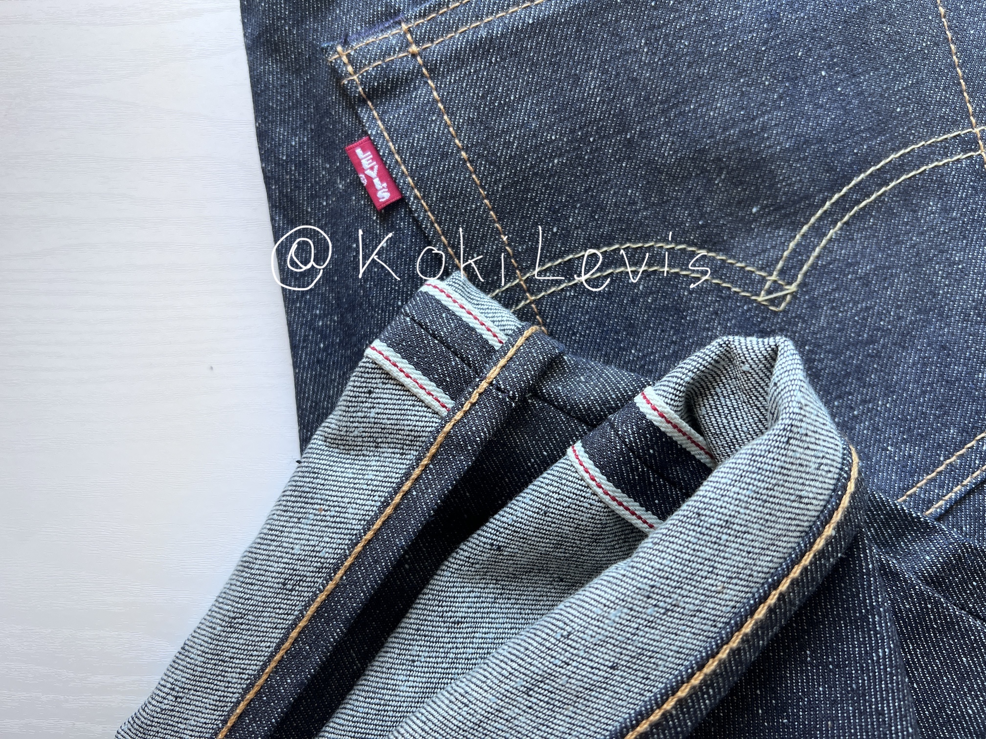 LEVI'S Lot 501 ริมแดง ผ้าดิบ