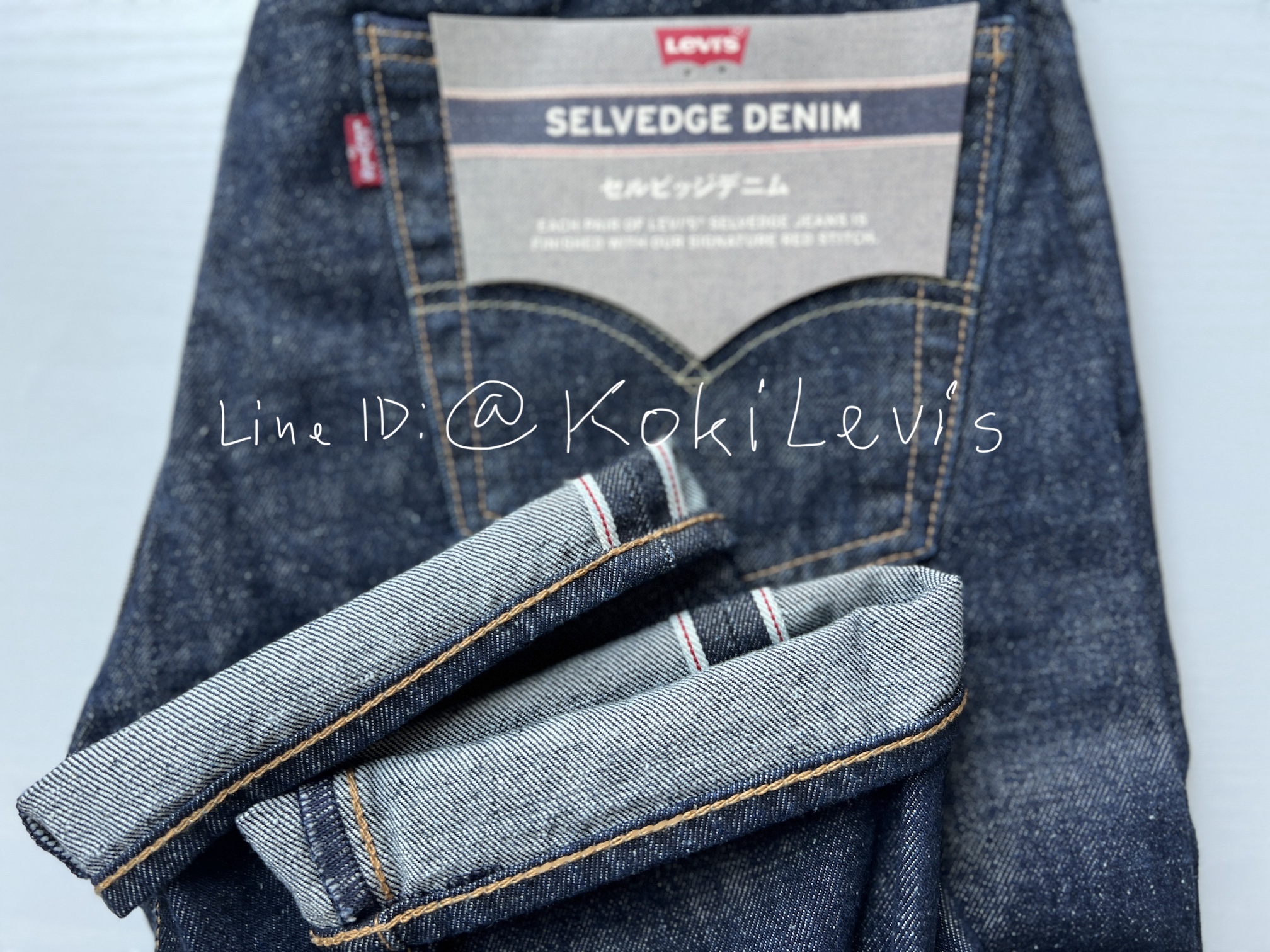 LEVI'S Lot 501 ริมแดง ผ้าฟอก