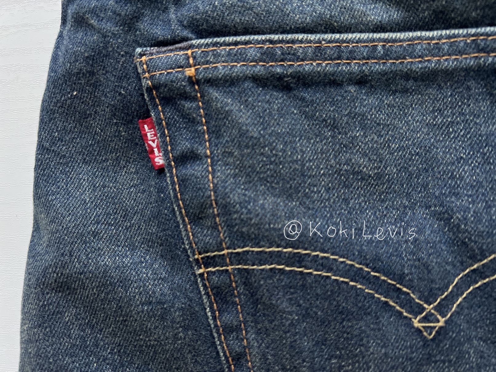 LEVI'S Lot 501 ริมแดง ผ้าฟอก