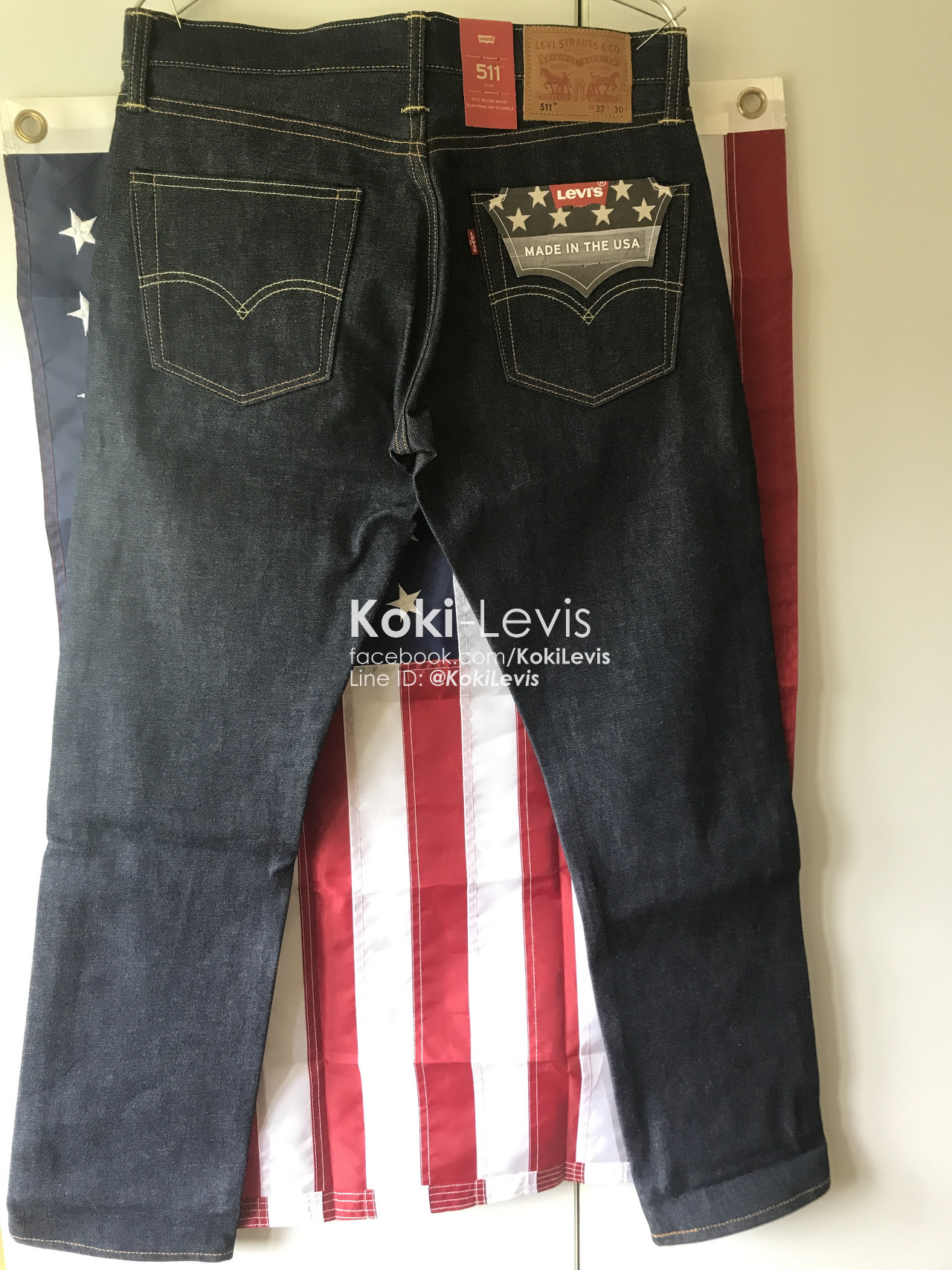 511 ริมแดง USA ผ้าดิบ - White Oak