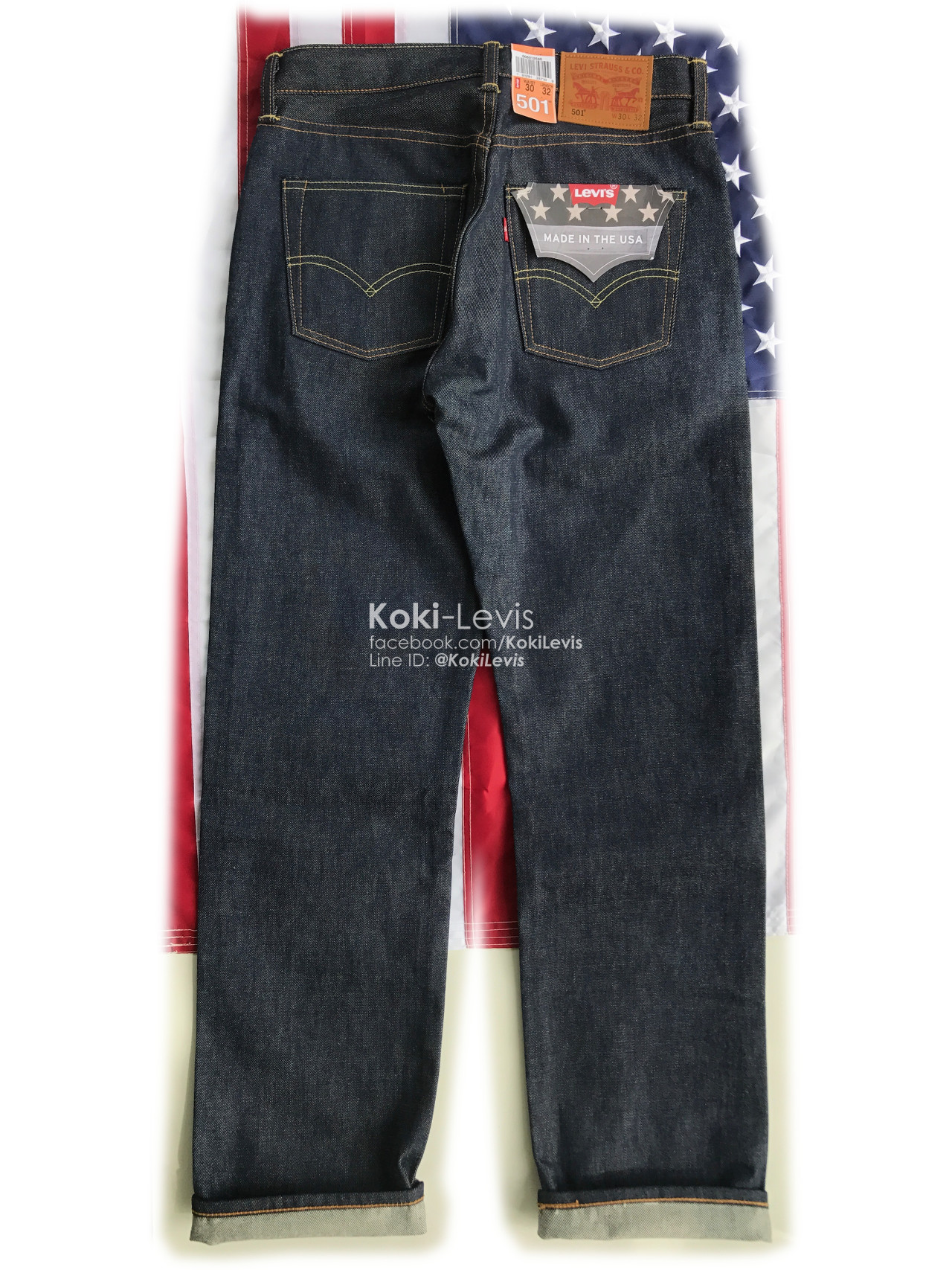 501 ริมแดง USA ผ้าดิบ - White Oak