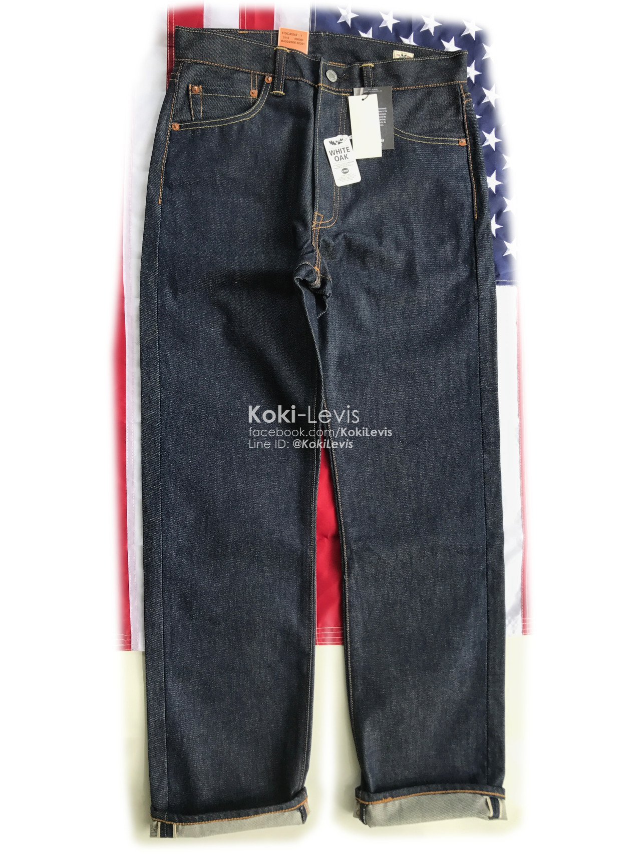 501 ริมแดง USA ผ้าดิบ - White Oak
