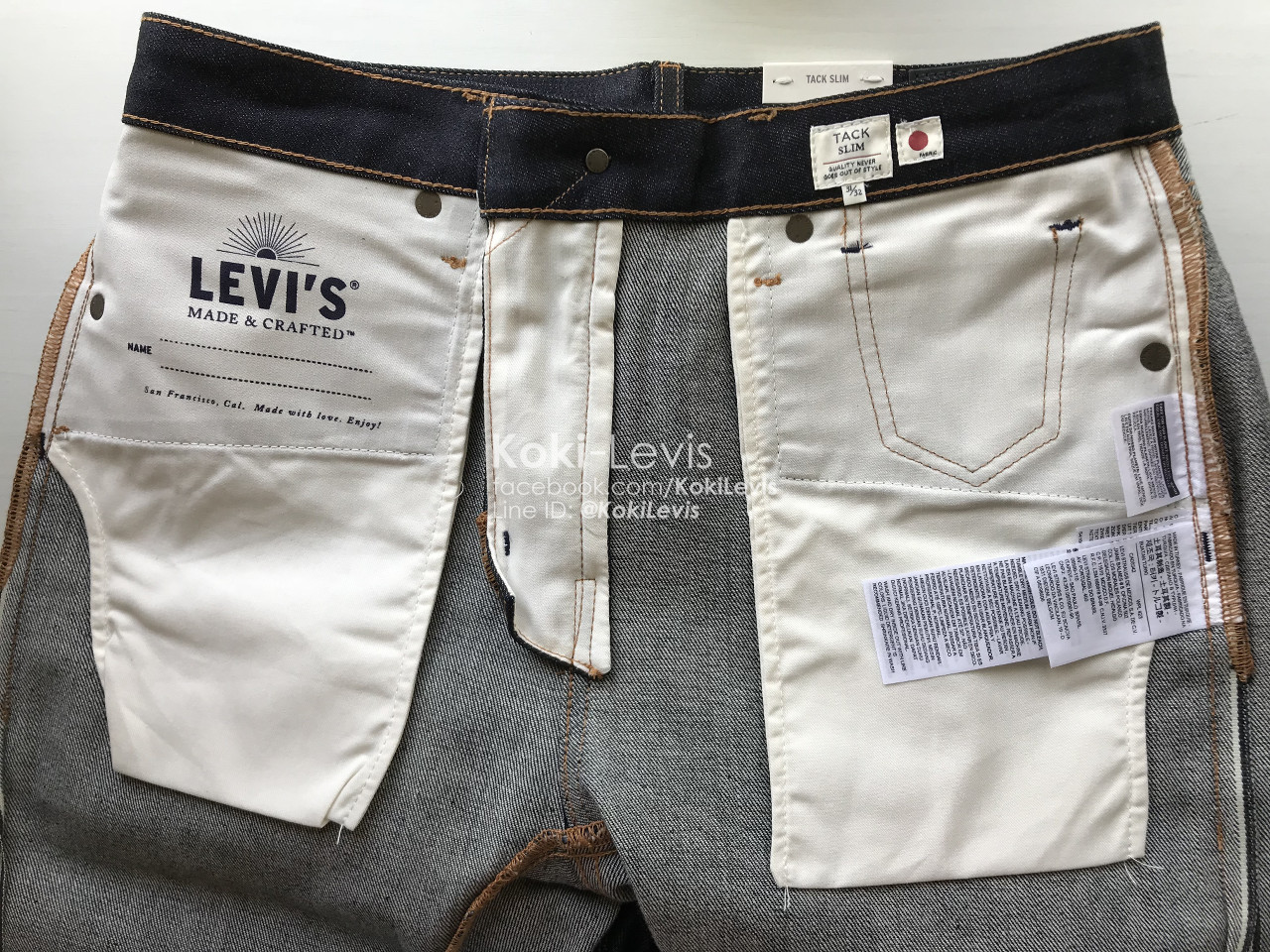 LMC Tack Slim ผ้าริม Japan Raw Denim