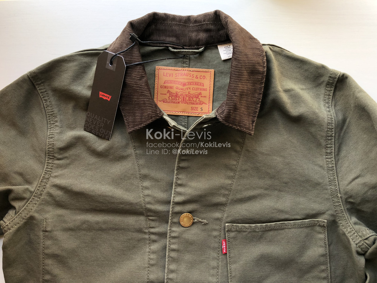 เสื้อโค้ท Levi's Engineer Coat สี Olive (ทหารราบ)