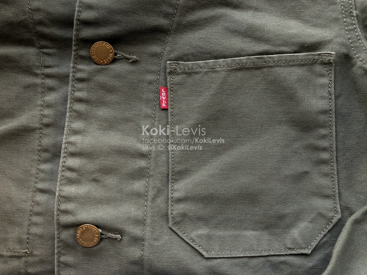 เสื้อโค้ท Levi's Engineer Coat สี Olive (ทหารราบ)