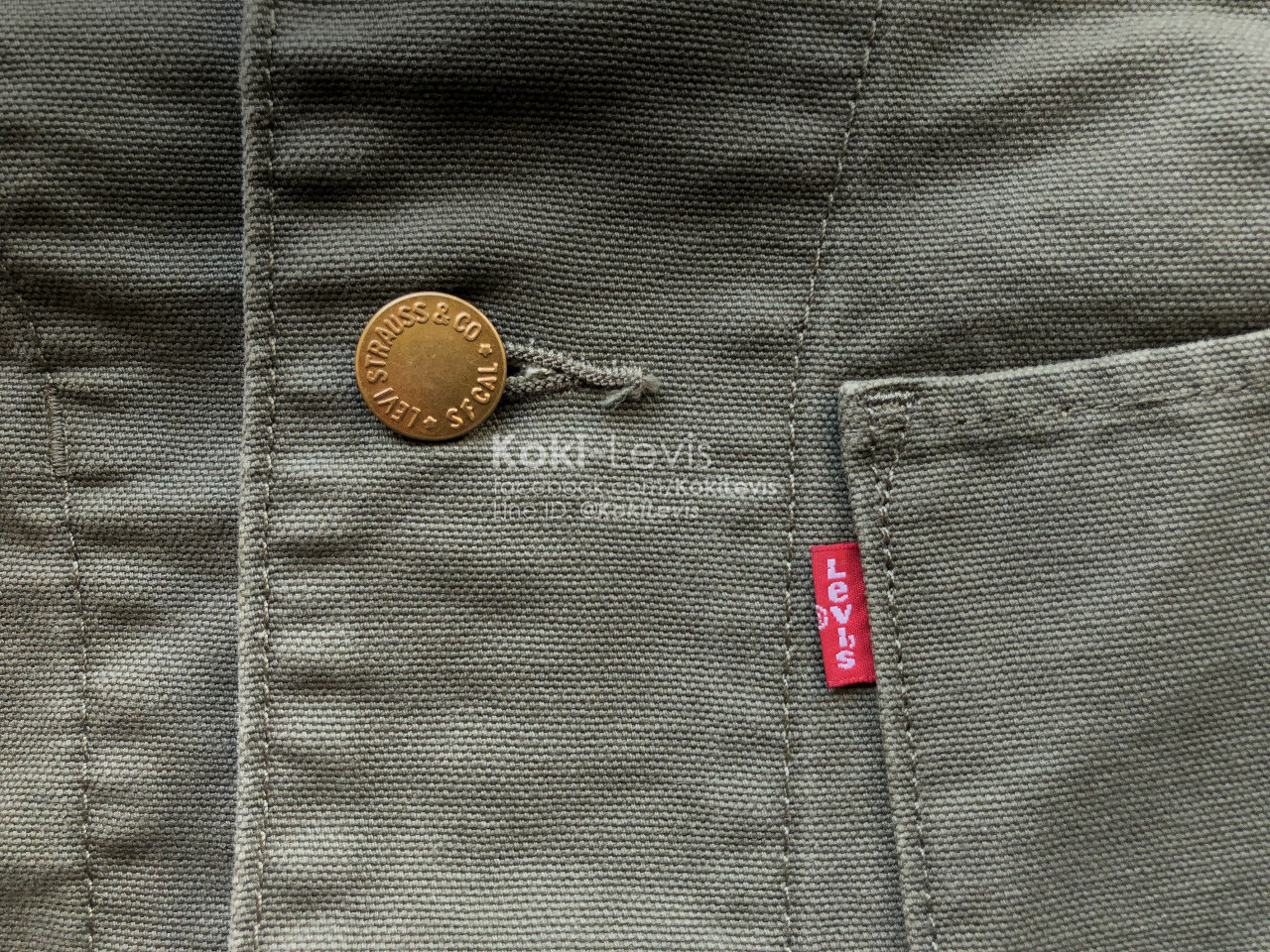 เสื้อโค้ท Levi's Engineer Coat สี Olive (ทหารราบ)