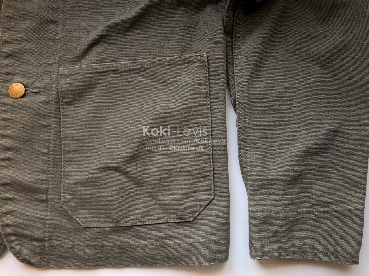 เสื้อโค้ท Levi's Engineer Coat สี Olive (ทหารราบ)