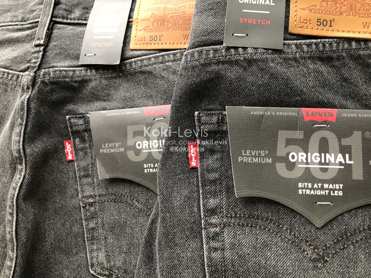 501 ดำฟอก Levi’s Premium Big E
