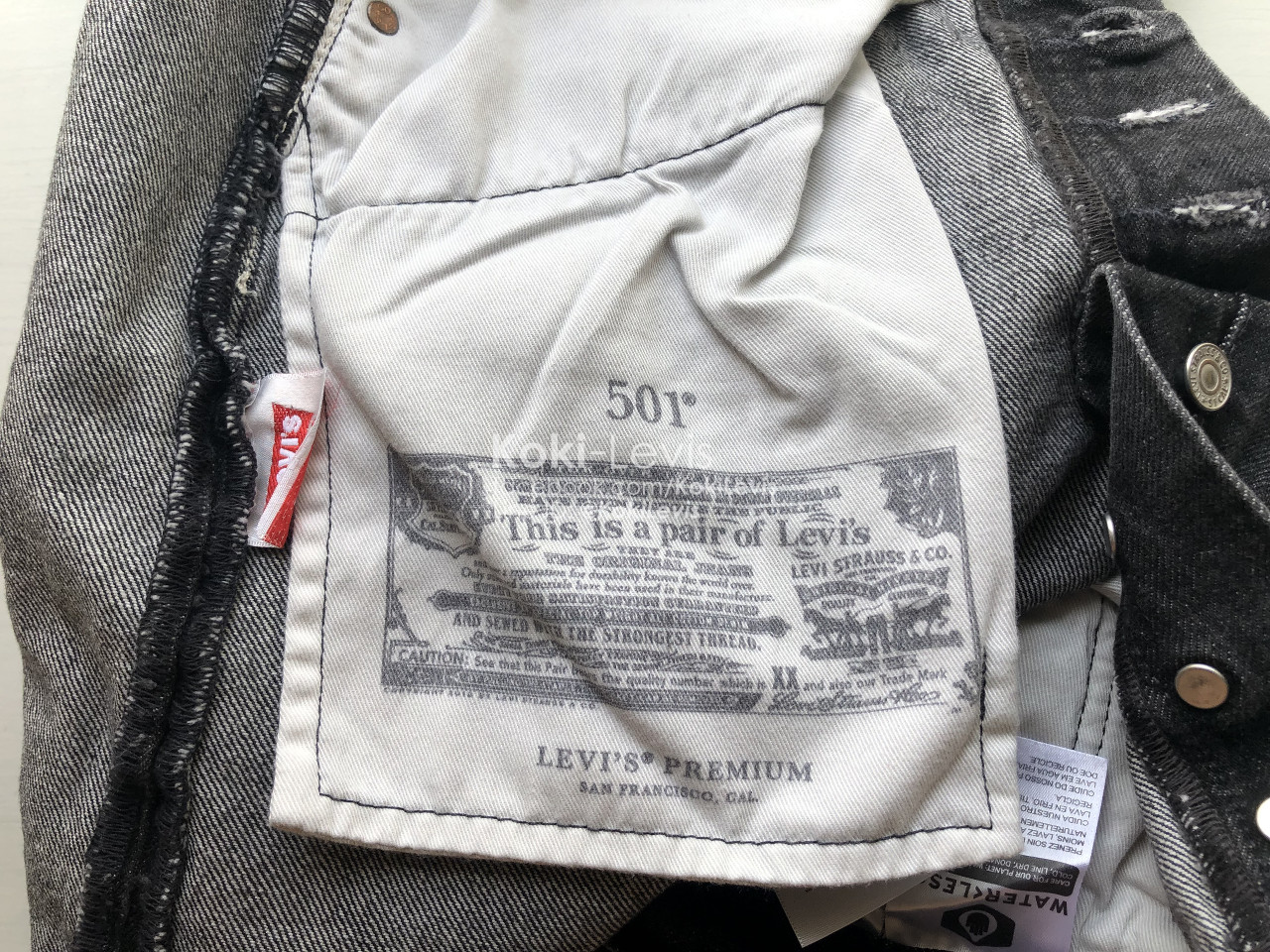 501 ดำฟอก Levi’s Premium Big E