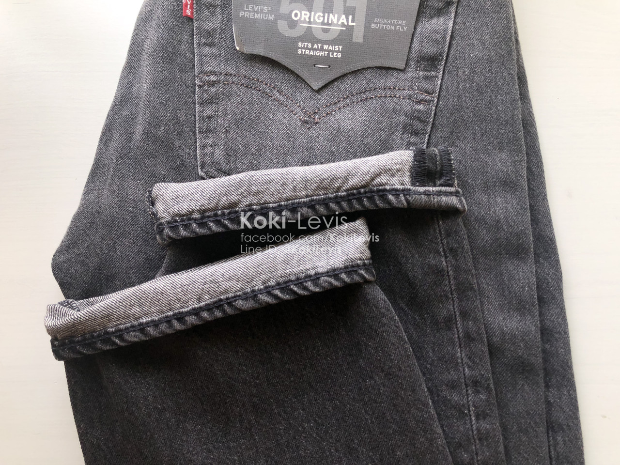 501 ดำฟอก Levi’s Premium Big E
