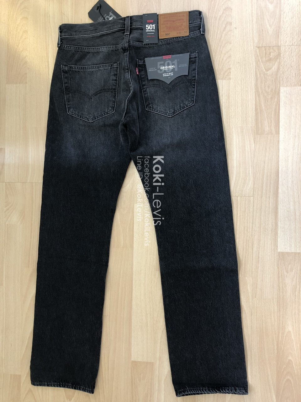 501 ดำฟอก Levi’s Premium Big E