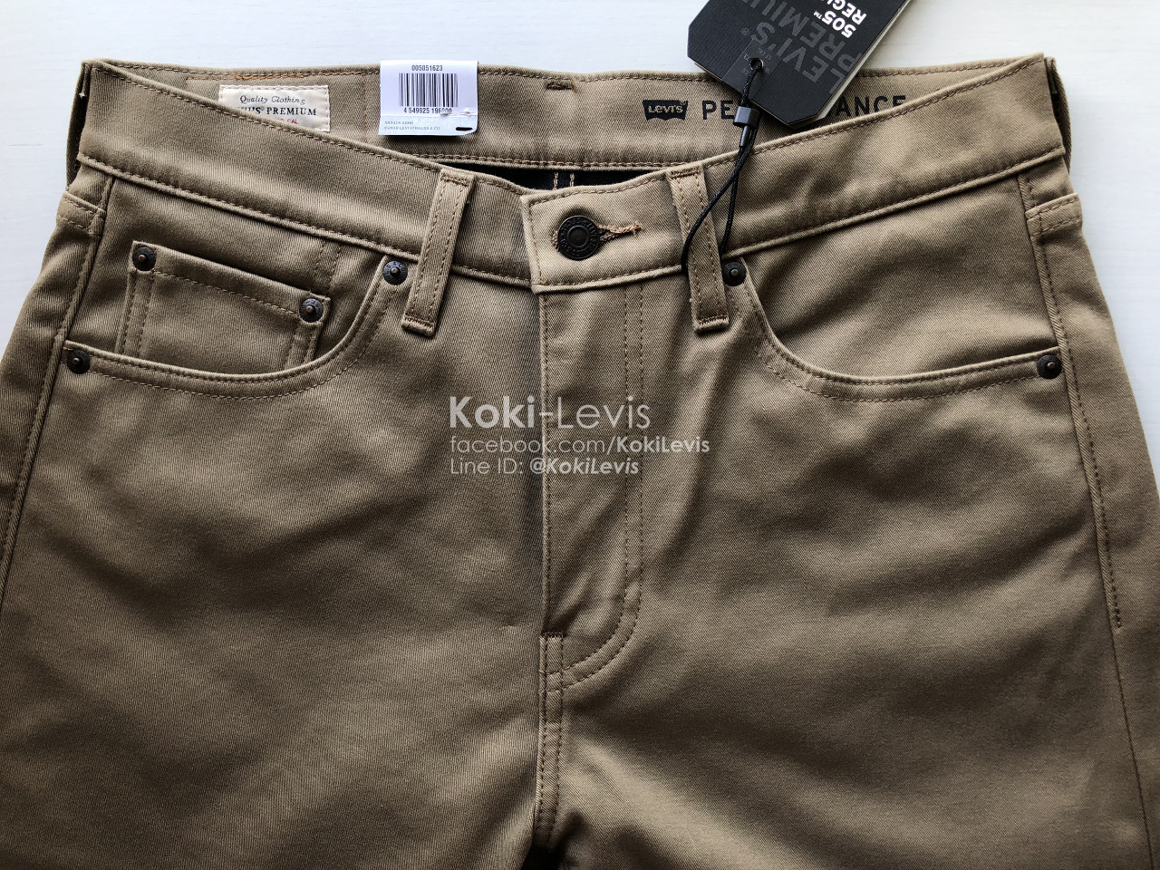 505 Performance Warm สีกากี LEVI'S Premium