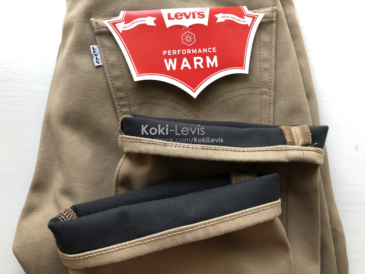 505 Performance Warm สีกากี LEVI'S Premium