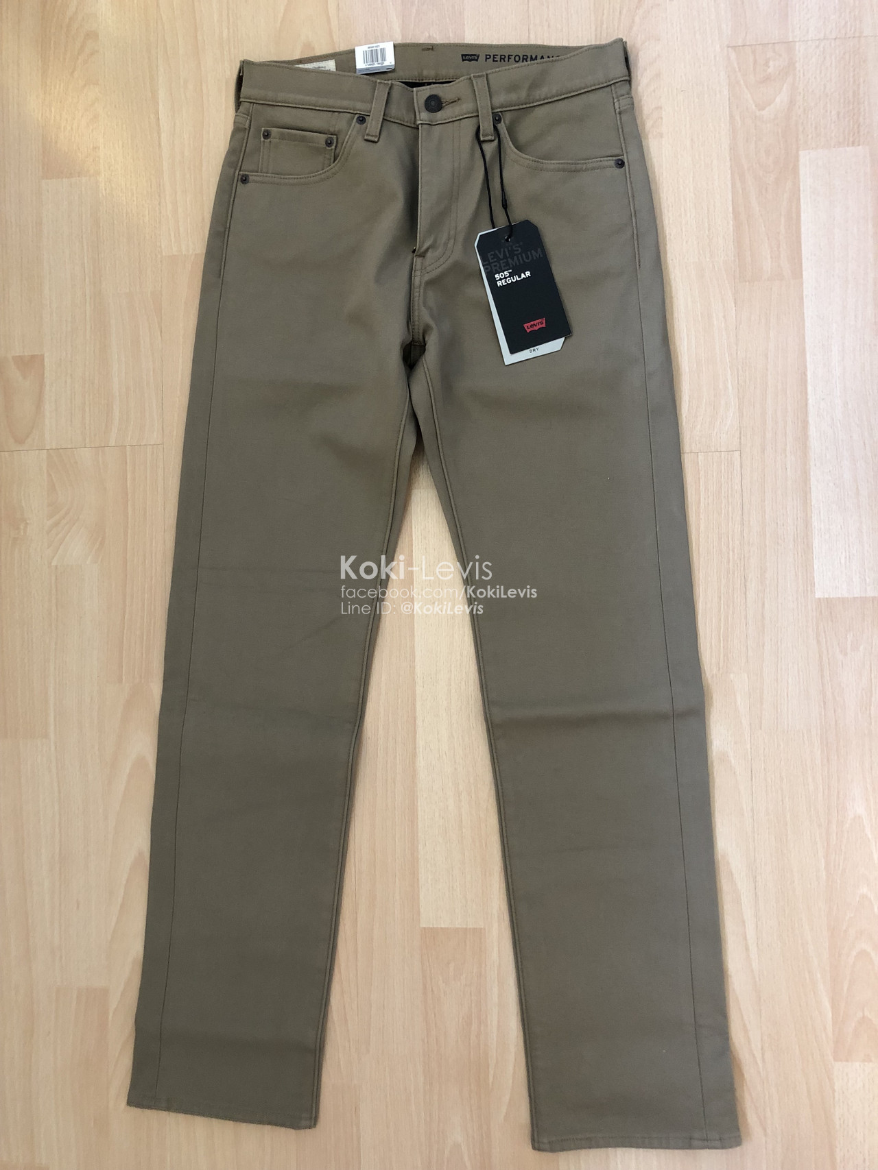 505 Performance Warm สีกากี LEVI'S Premium