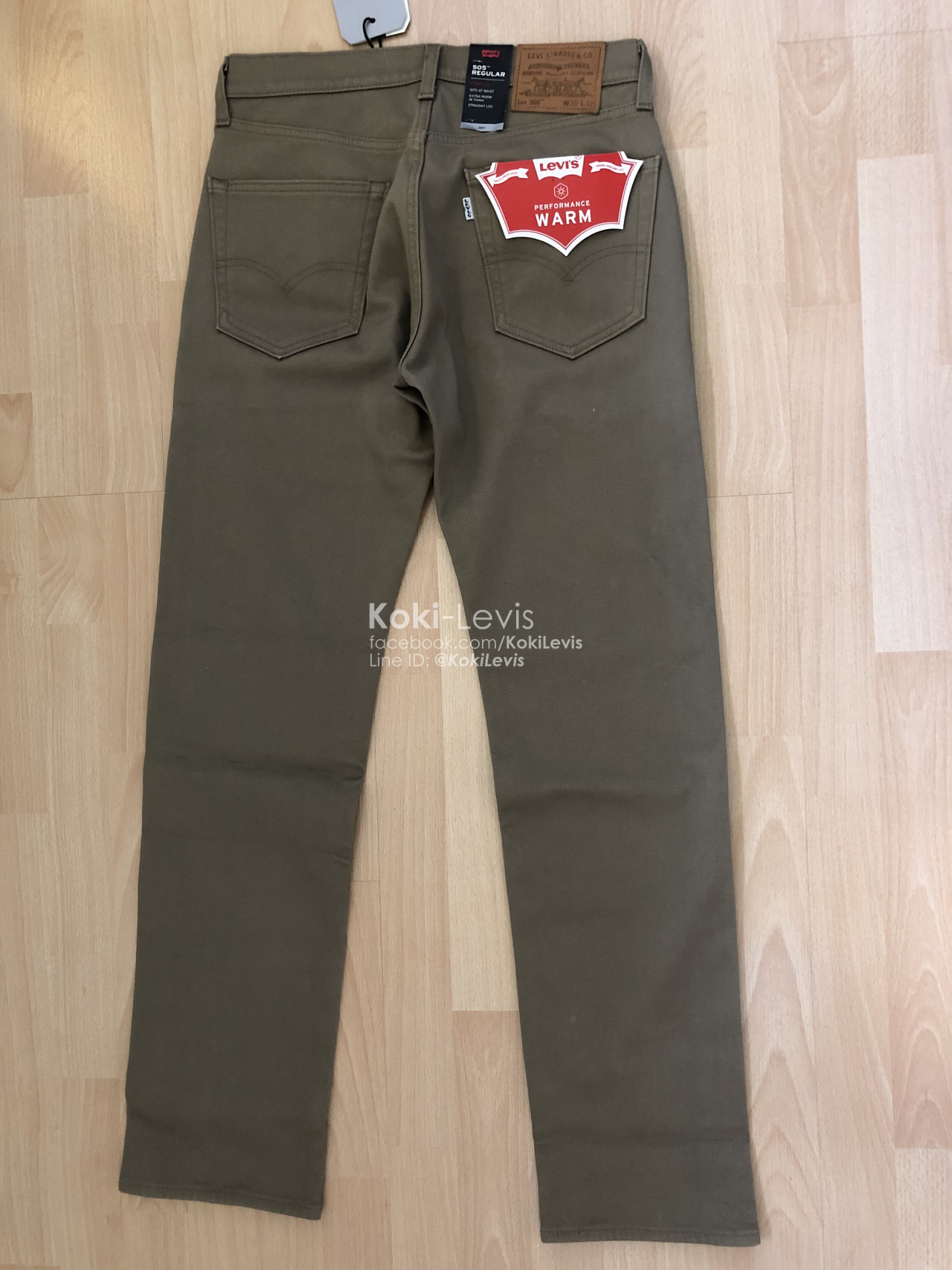 505 Performance Warm สีกากี LEVI'S Premium