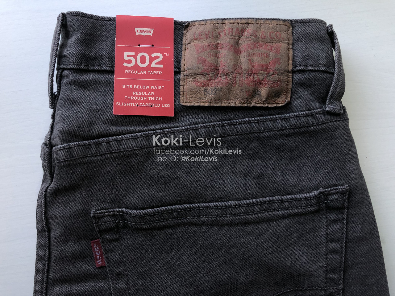 502 Regular Taper สีเทา