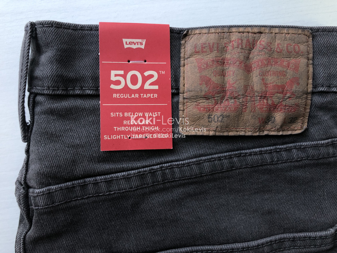 502 Regular Taper สีเทา