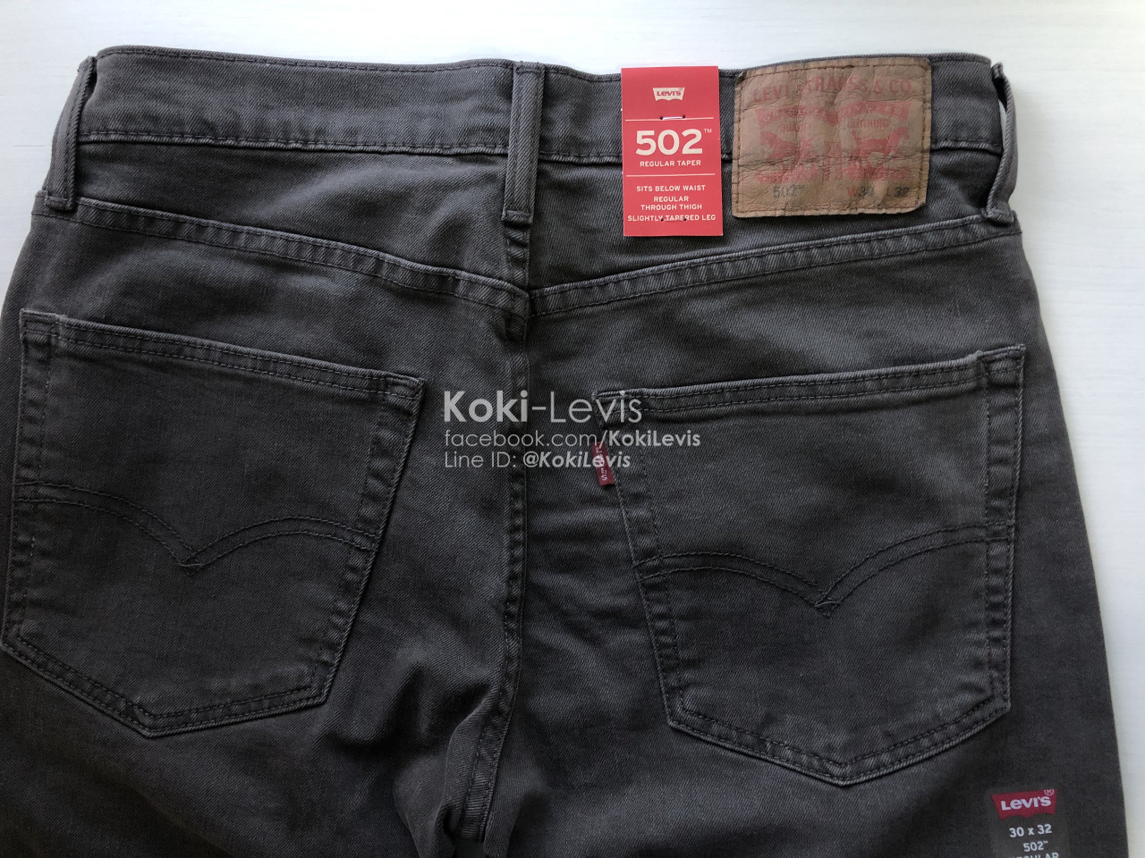 502 Regular Taper สีเทา
