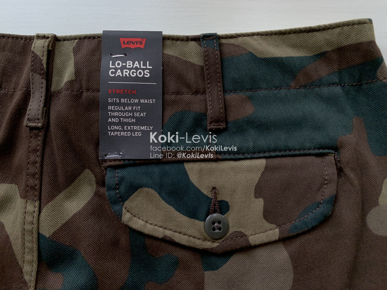 กางเกงลายพราง Levi's Cargo Pants