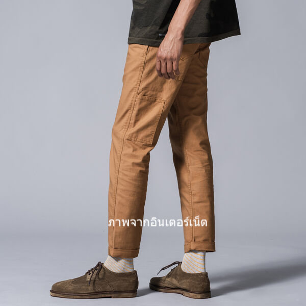 กางเกงผ้า Utility Pants ขาลอย