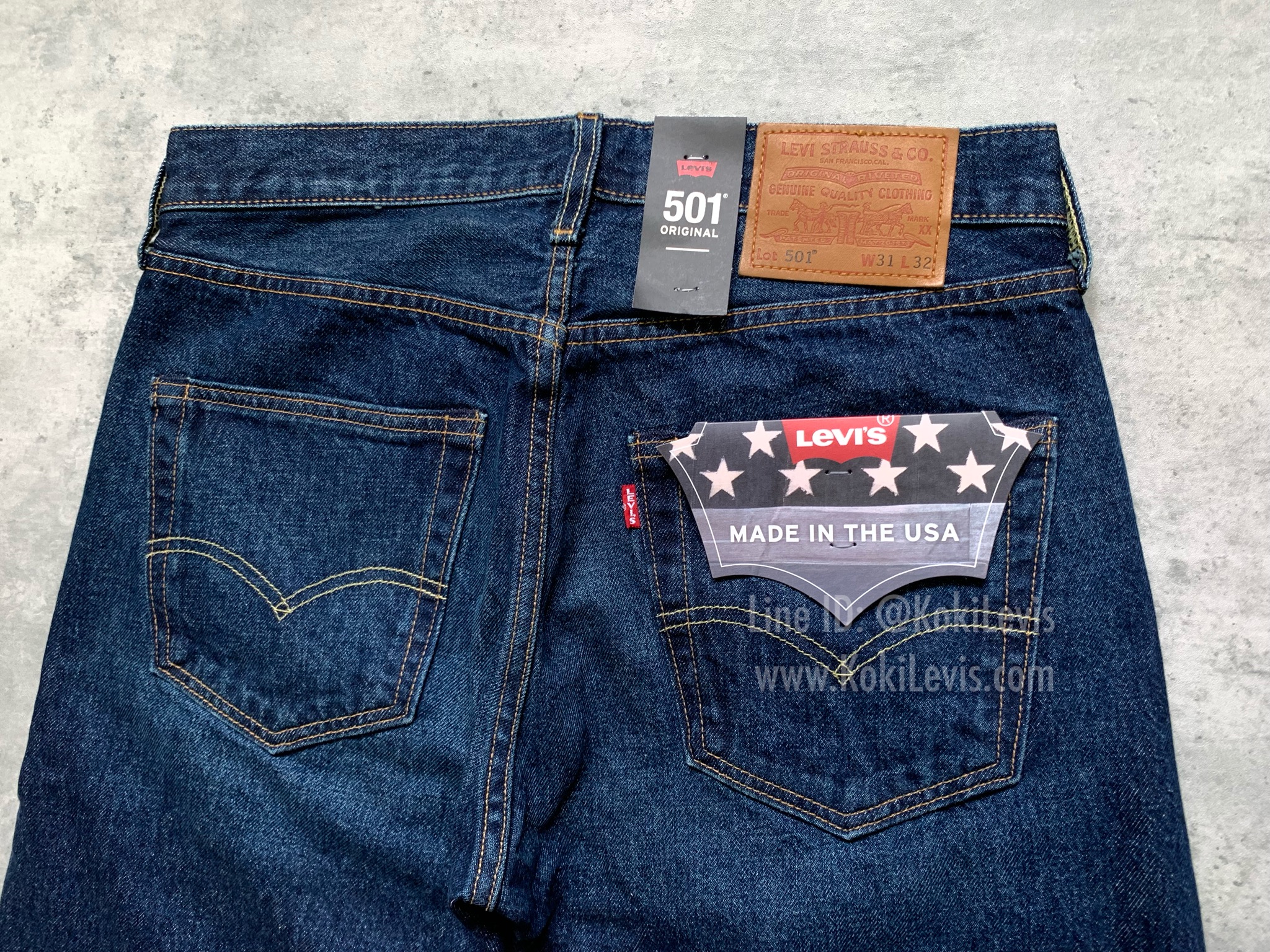 Lot 501 ริมแดง Made in USA บิ๊ก E