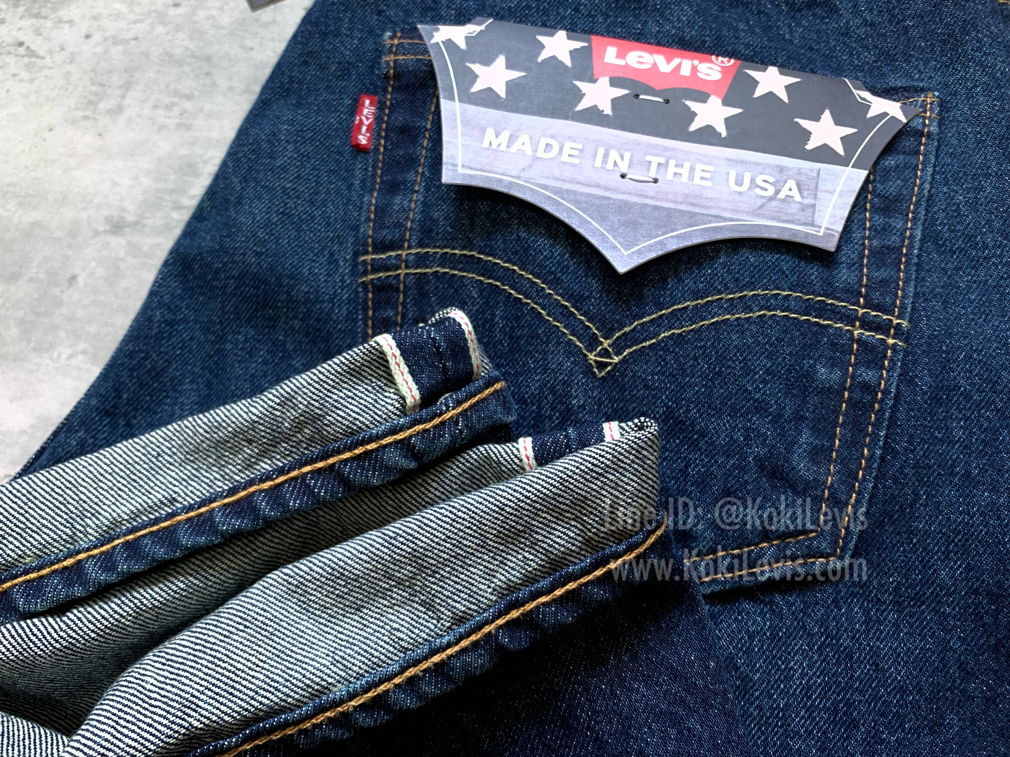 Lot 501 ริมแดง Made in USA บิ๊ก E