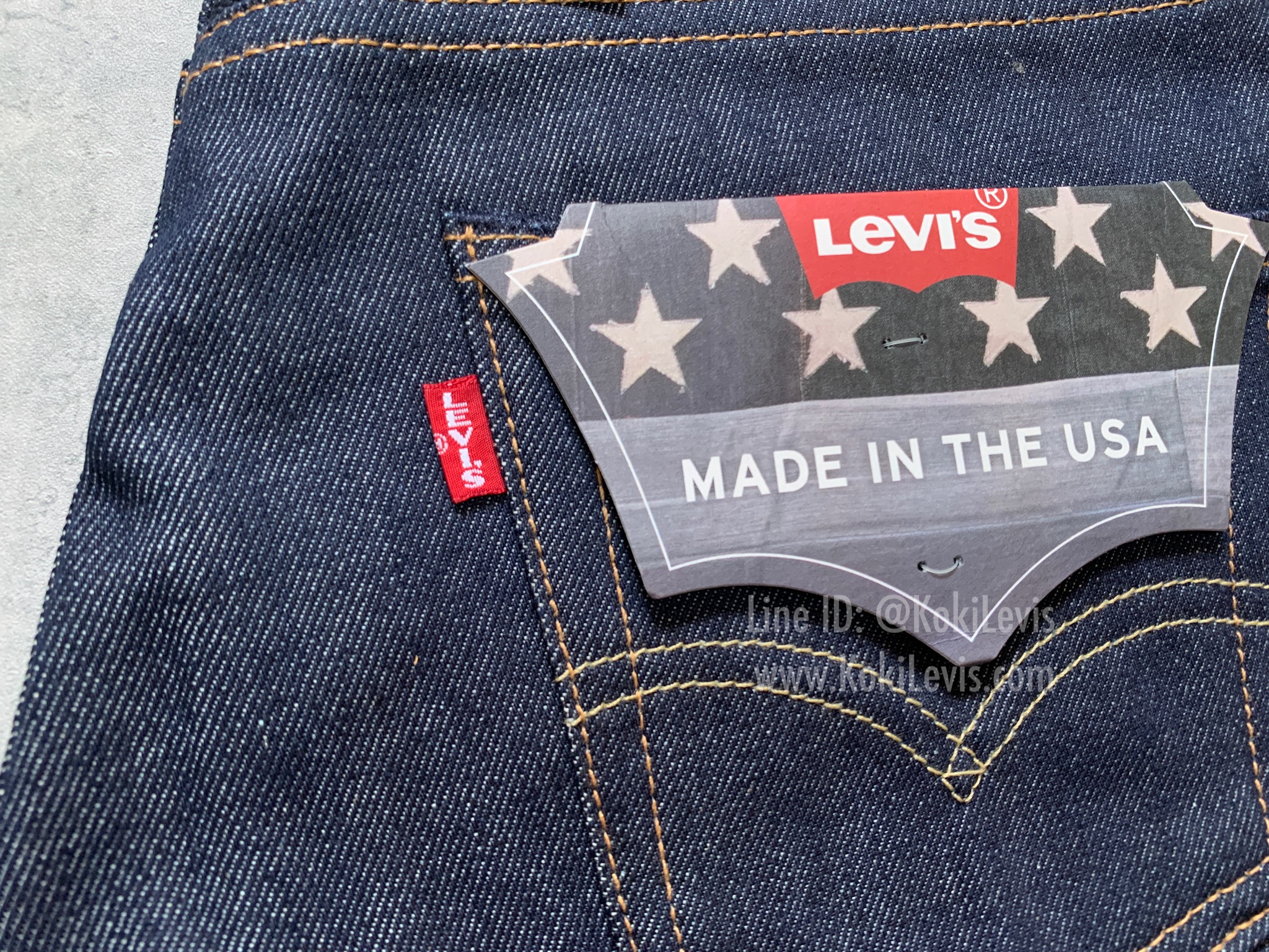 Lot 511 ริมแดง ผ้าดิบ Made in USA