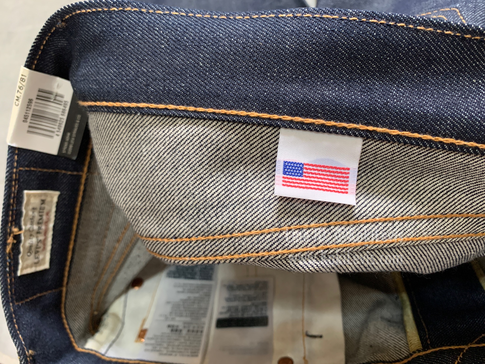 Lot 511 ริมแดง ผ้าดิบ Made in USA