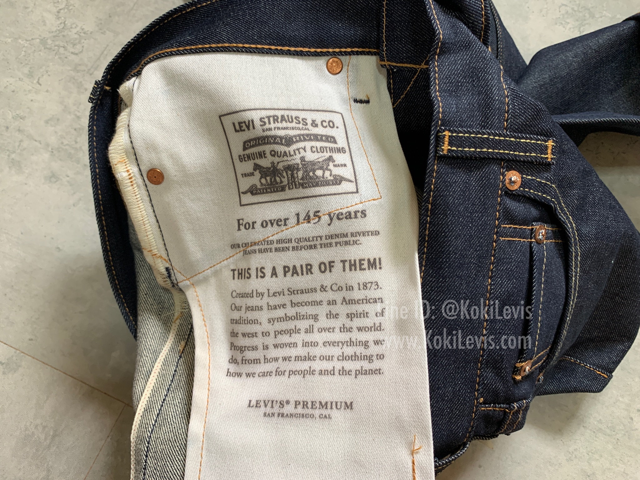 Lot 511 ริมแดง ผ้าดิบ Made in USA