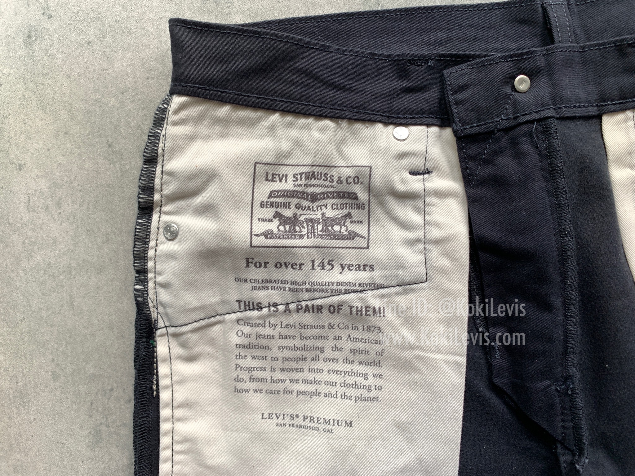 502 มิดไน้ท์ LEVI'S Premium