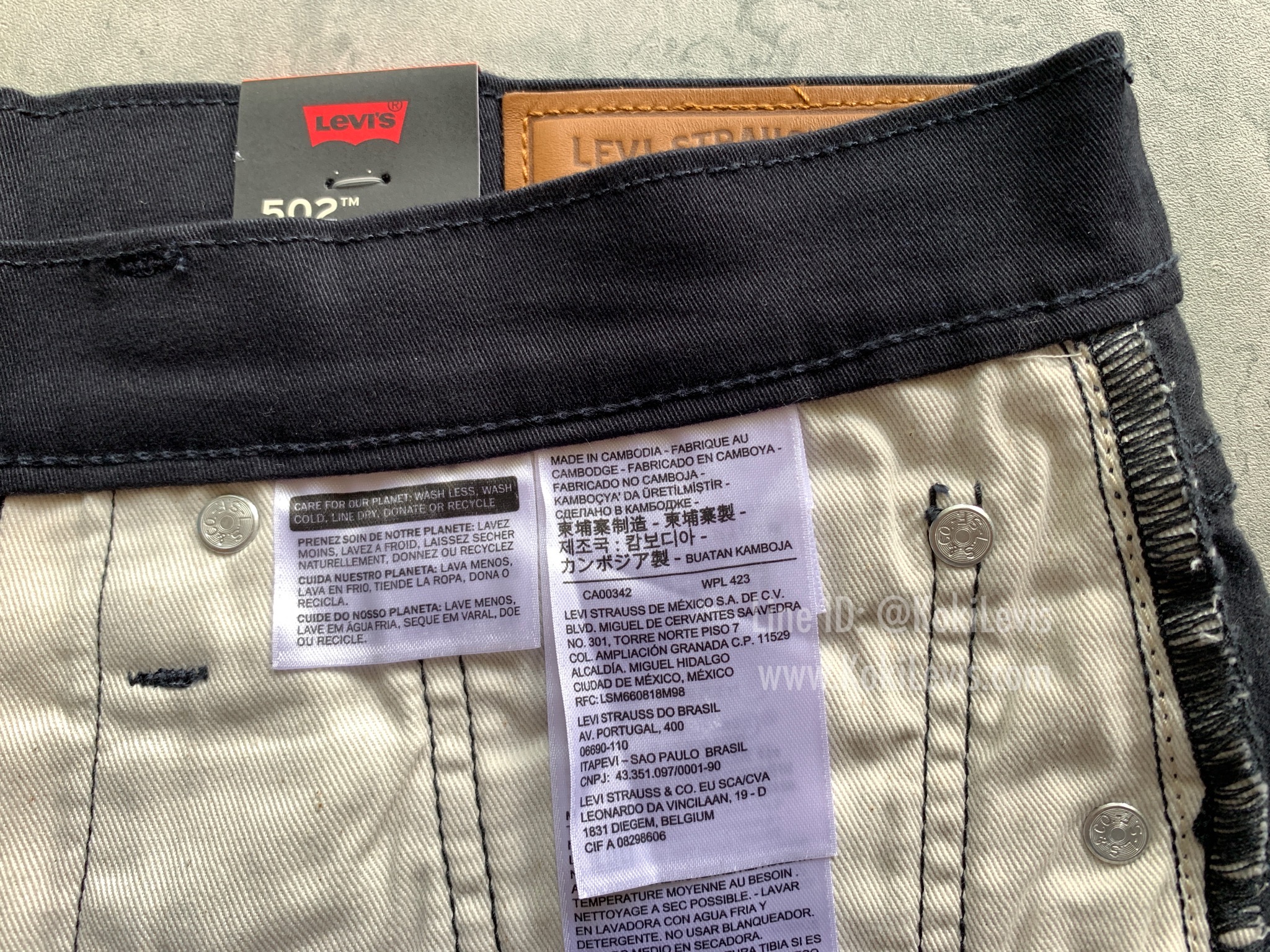 502 มิดไน้ท์ LEVI'S Premium