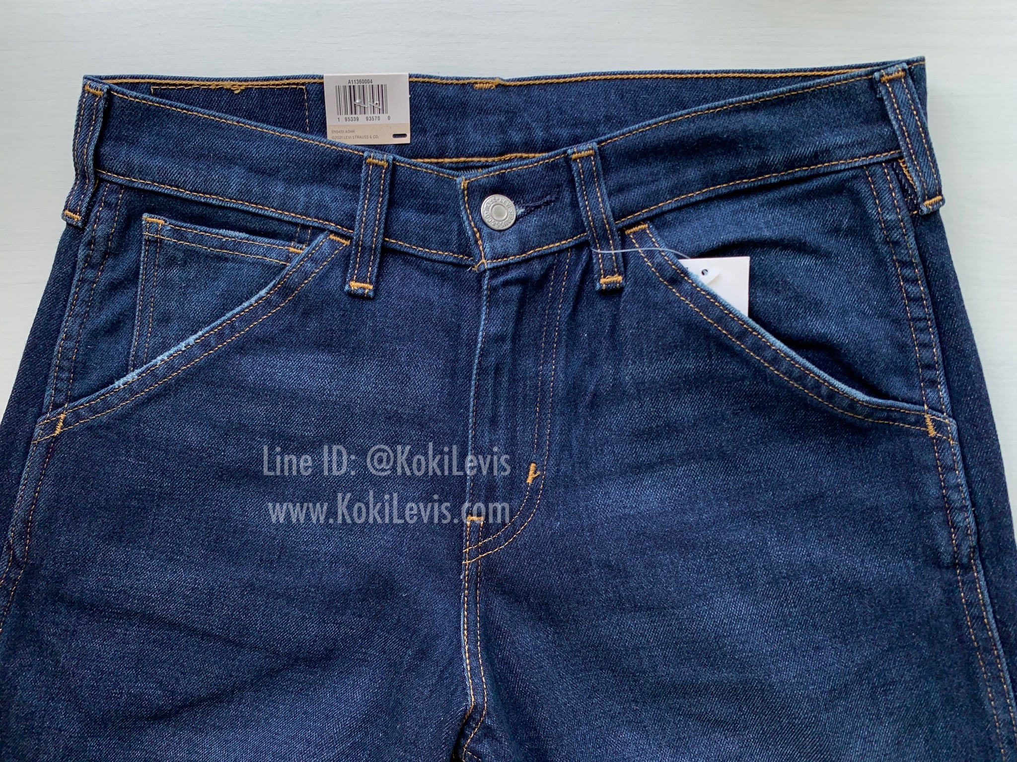 505 Workwear สีน้ำเงินบลูยีนส์