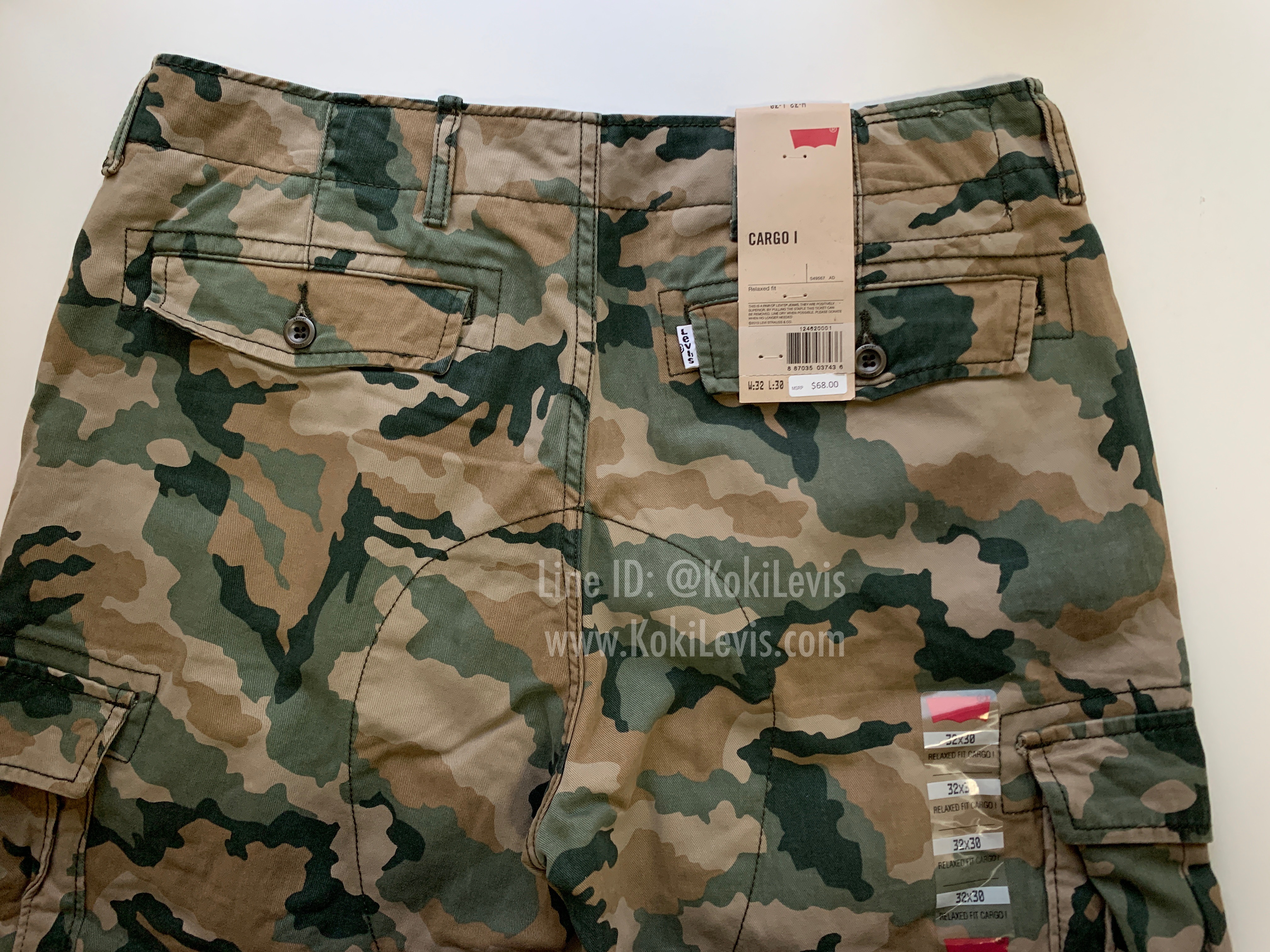 กางเกงลายพราง Levi's Cargo Pants