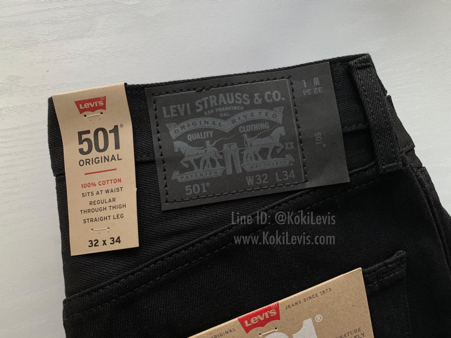 501 SuperBlack ผ้าดิบ