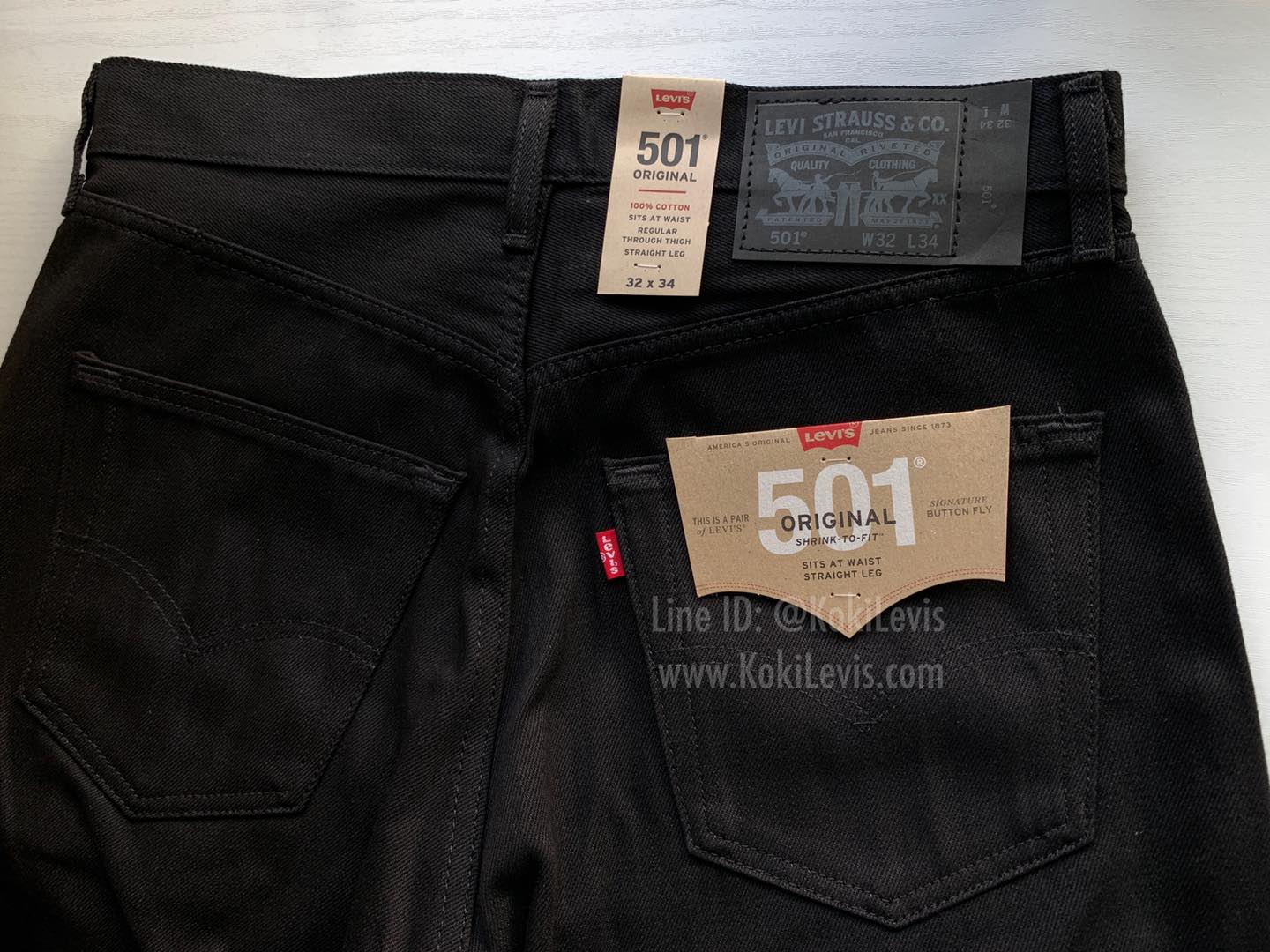 501 SuperBlack ผ้าดิบ