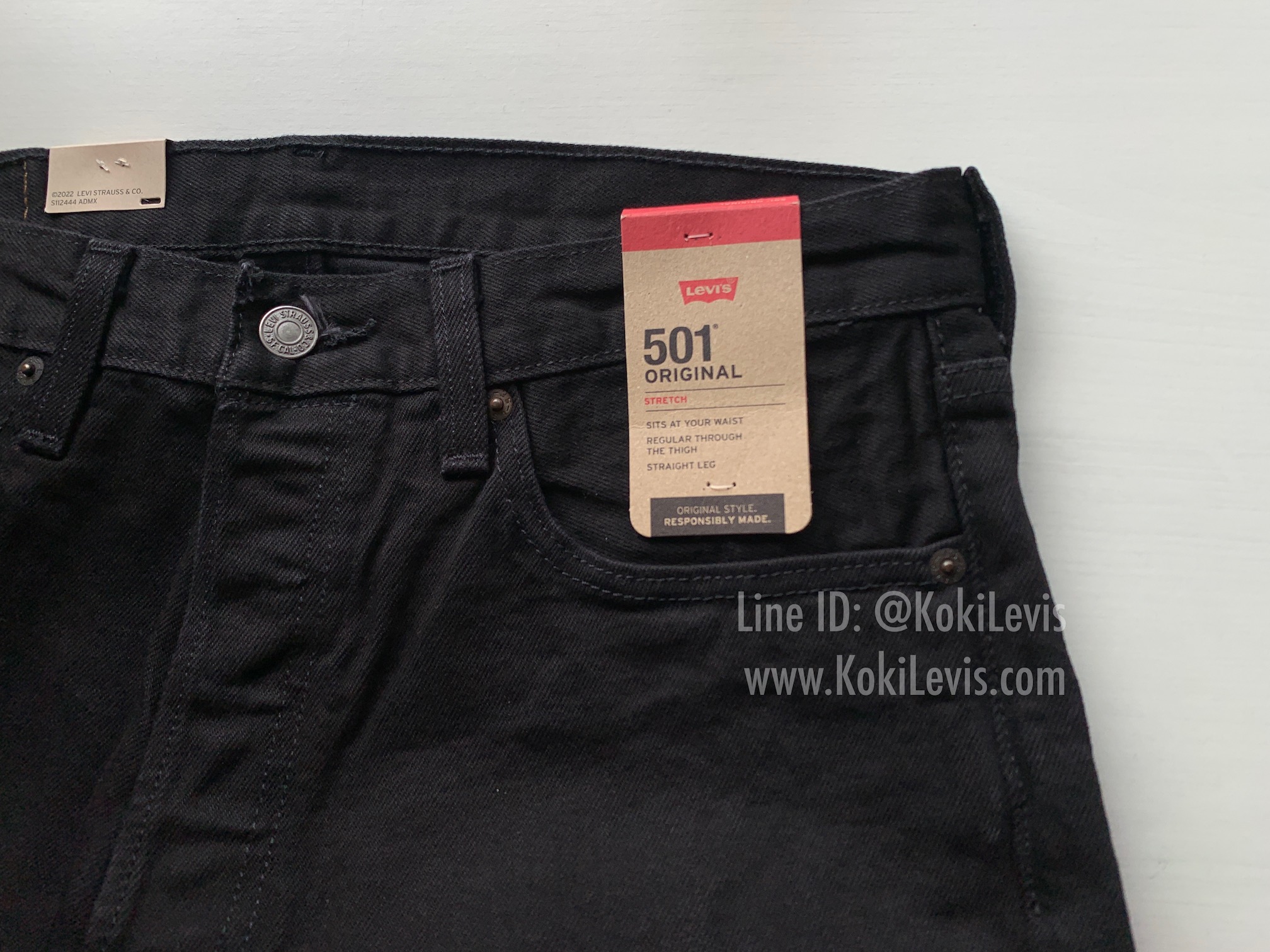 501 SuperBlack ผ้ายืด